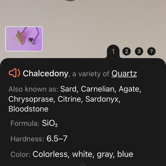 Chalcedony quartz Pendulum - Picture 4 of 4